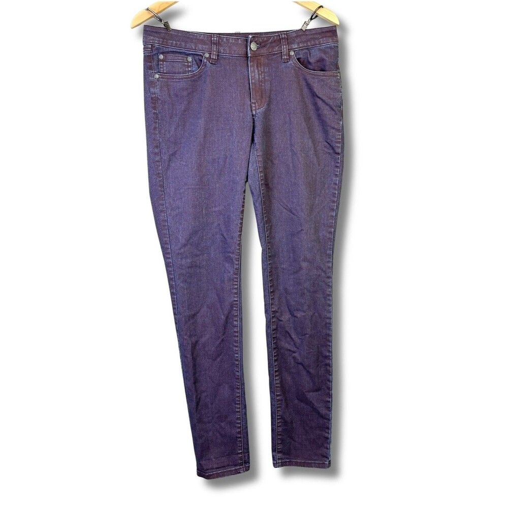 PrAna Kara Organic Cotton Purple Stretch Denim Jeans Womens 8/29 W4KARA115